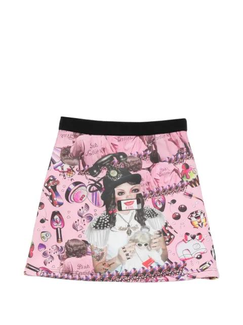printed mini skirt by THE ARTISTYLIST