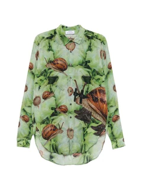 snail-print shirt by THE ARTISTYLIST