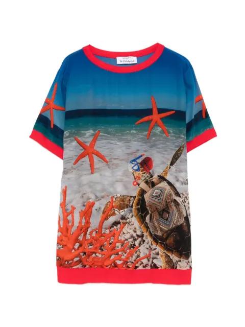 starfish-print T-shirt by THE ARTISTYLIST