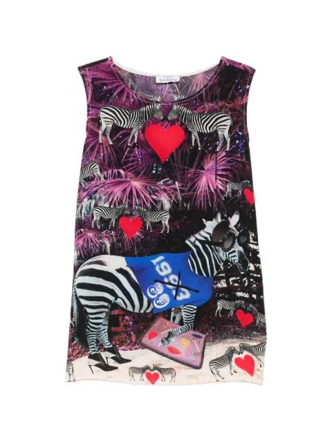 zebra-print top by THE ARTISTYLIST