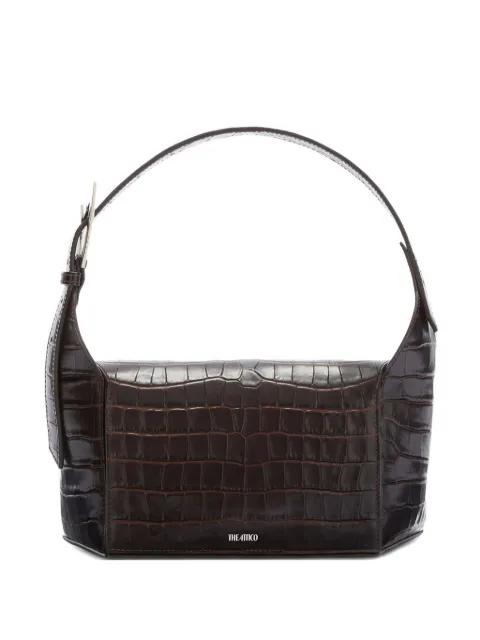 7/7 crocodile-effect shoulder bag by THE ATTICO