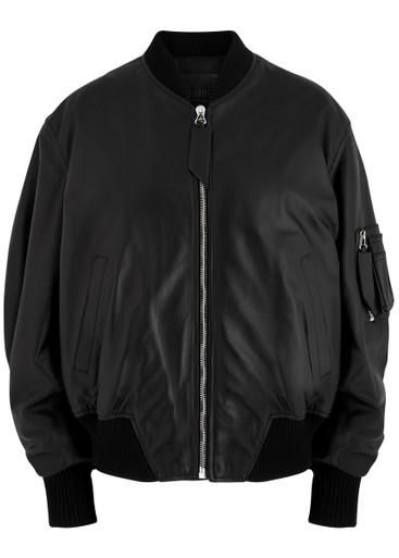 Anja padded leather bomber jacket by THE ATTICO