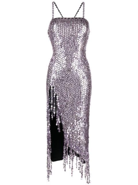 Avery pailette-embellished midi dress by THE ATTICO