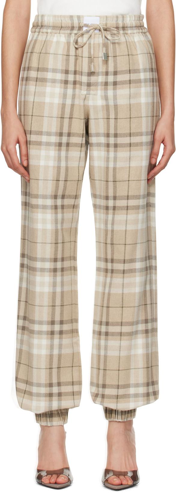 Beige Long Trousers by THE ATTICO