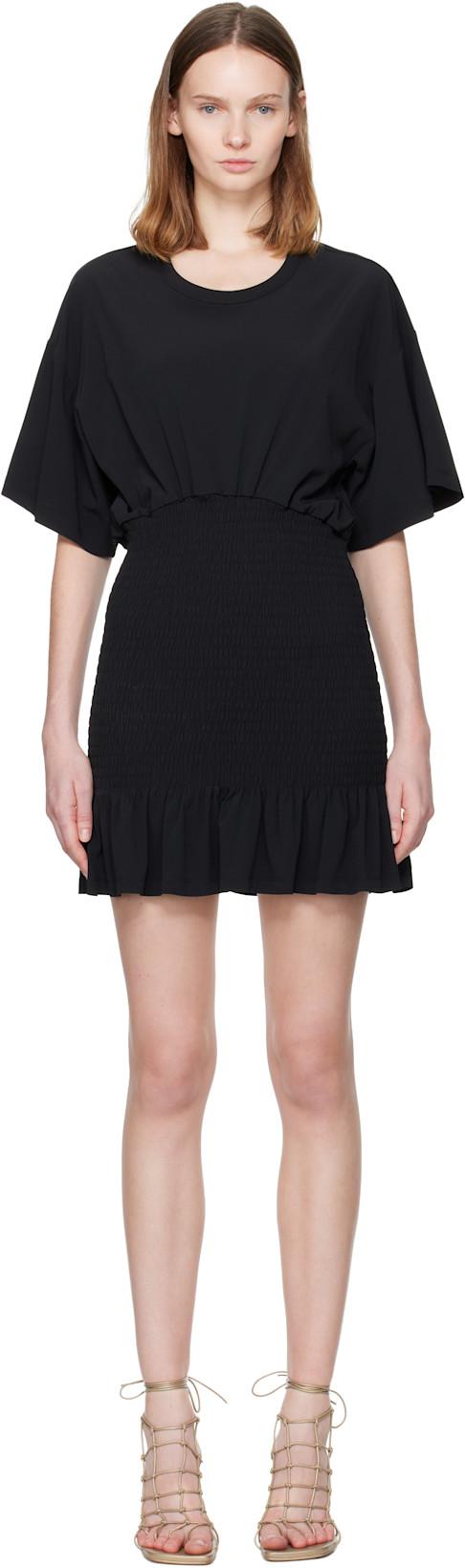 Black Fluid Cady Minidress by THE ATTICO