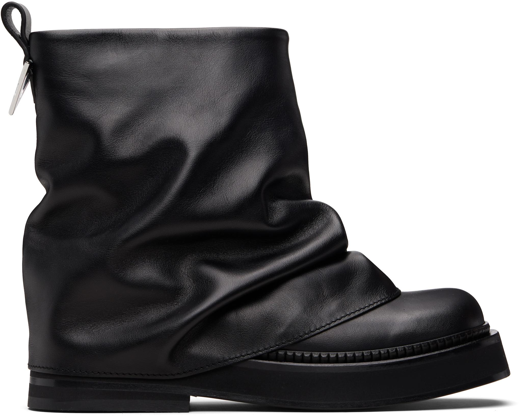 Black Mini Robin Combat Boots by THE ATTICO