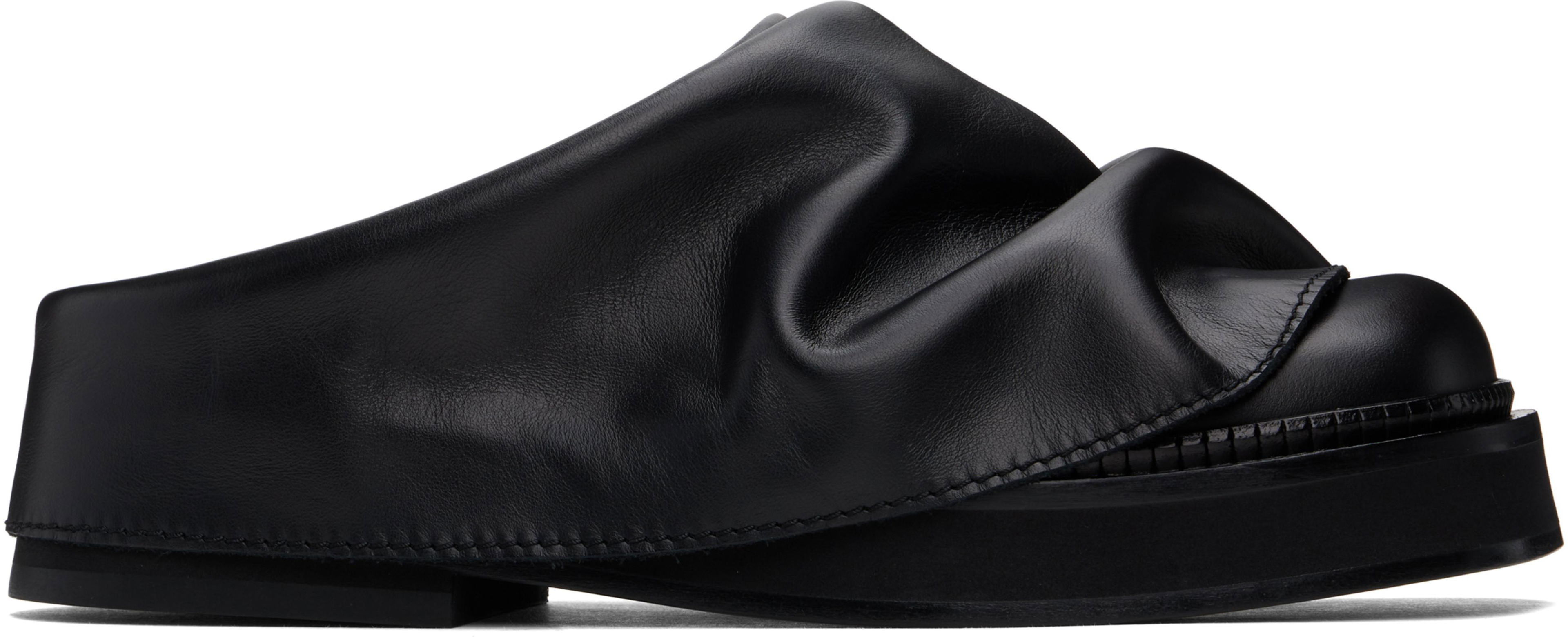 Black Mini Robin Sabot Slip-on Loafers by THE ATTICO