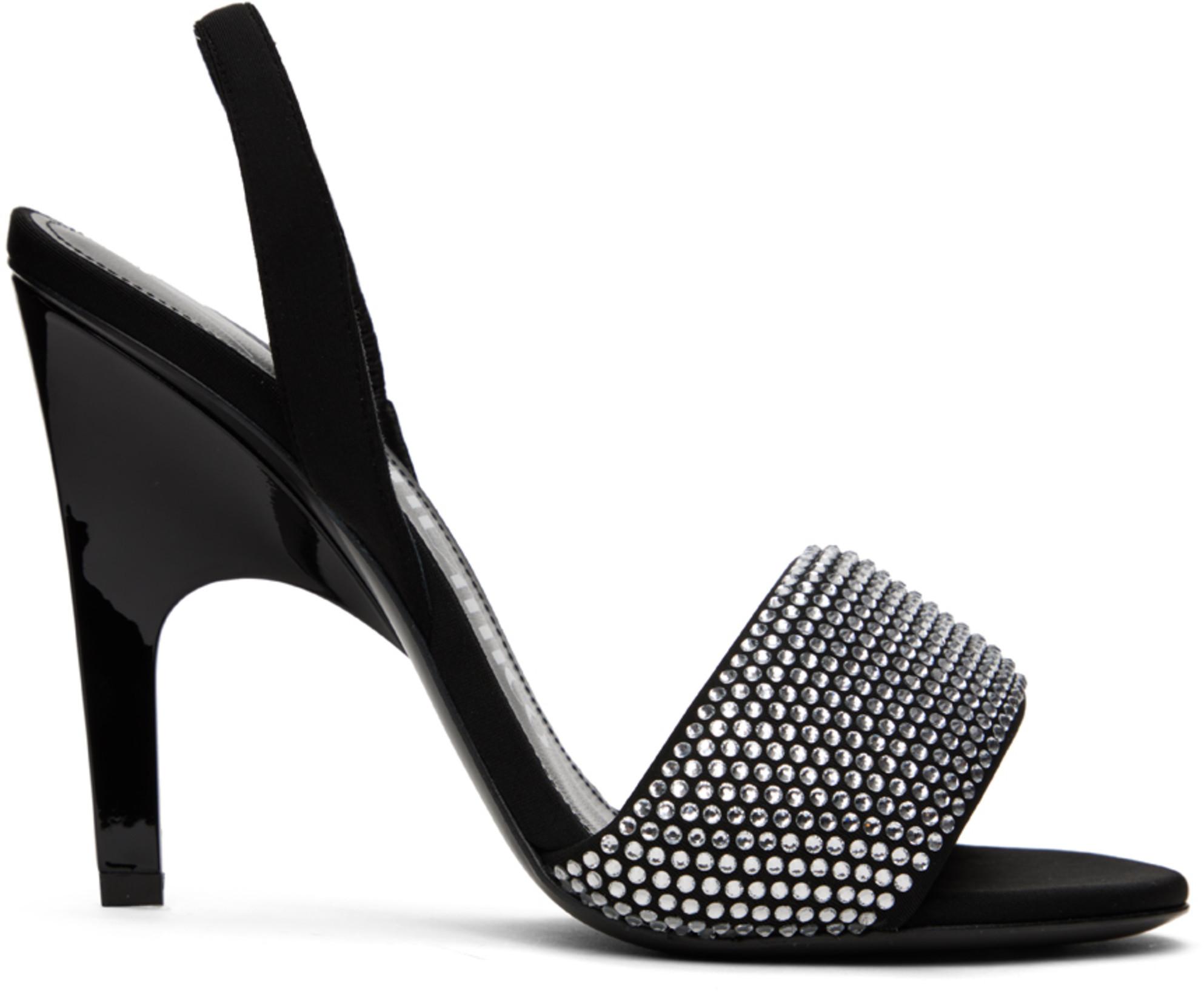 Black Rem Heeled Sandals by THE ATTICO