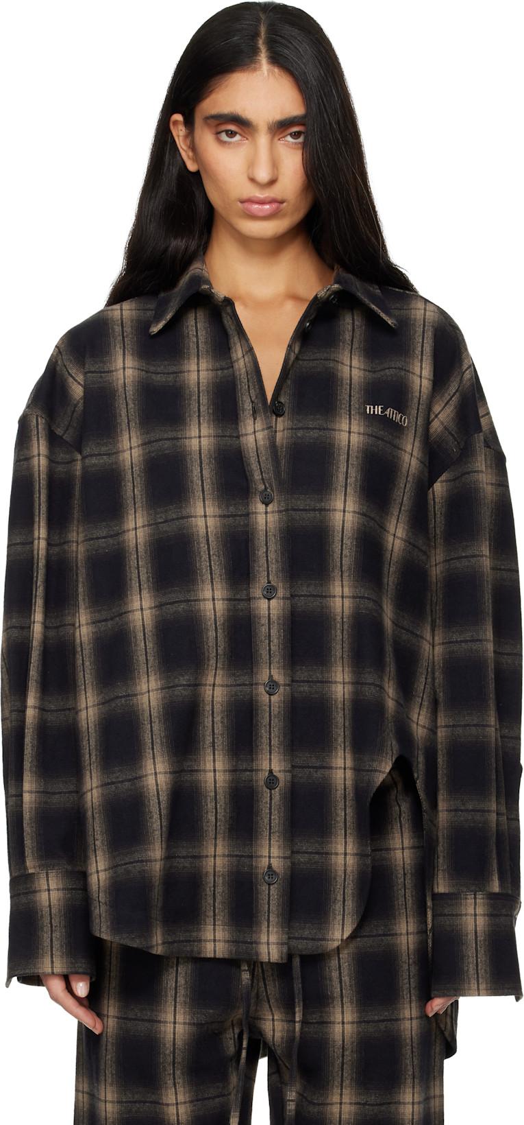 Brown Diana Shirt by THE ATTICO