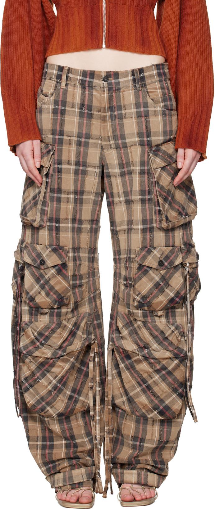 Brown Fern Trousers by THE ATTICO