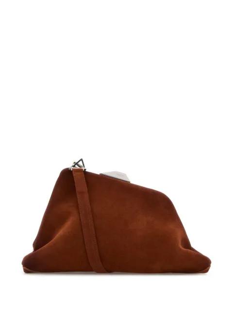 Day Off suede clutch bag by THE ATTICO