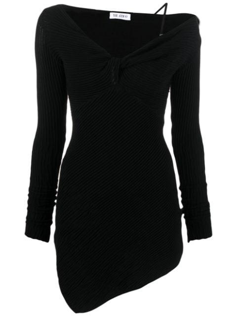 Desai asymmetric ribbed-knit minidress by THE ATTICO