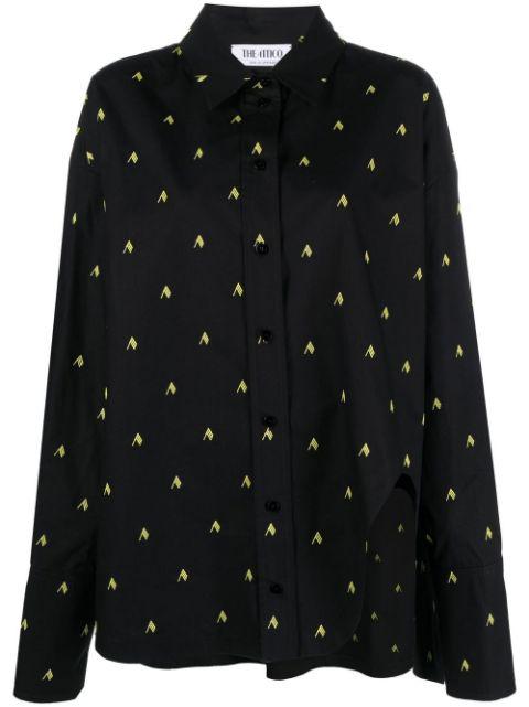 Diana oversized logo-print shirt by THE ATTICO