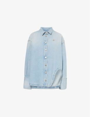 Dropped-shoulder relaxed-fit denim jacket by THE ATTICO