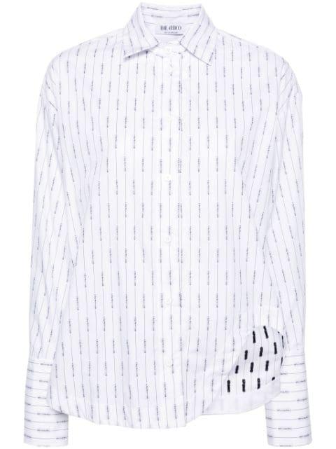 Eliza logo-print cotton shirt by THE ATTICO