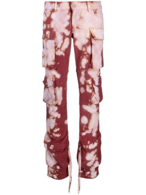 Essie tie-dye cargo trousers by THE ATTICO