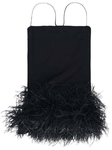 Fujiko feather-trim minidress by THE ATTICO