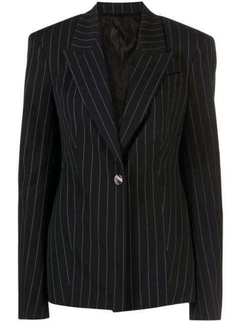 Glen pinstripe single-breasted blazer by THE ATTICO