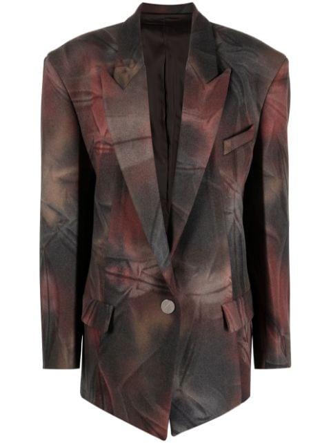 Glen tie-dye oversized blazer by THE ATTICO