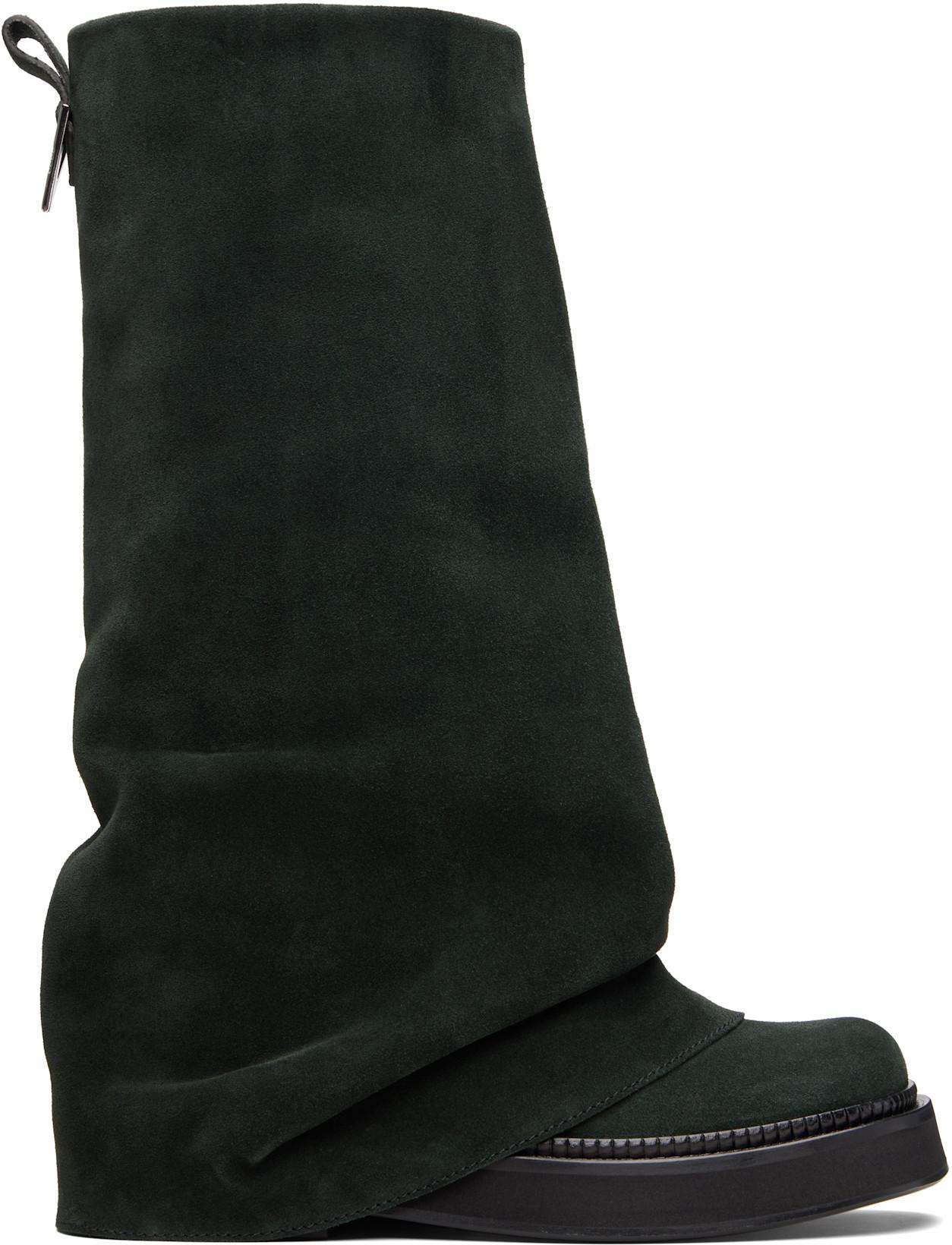 Green Robin Combat Boots by THE ATTICO