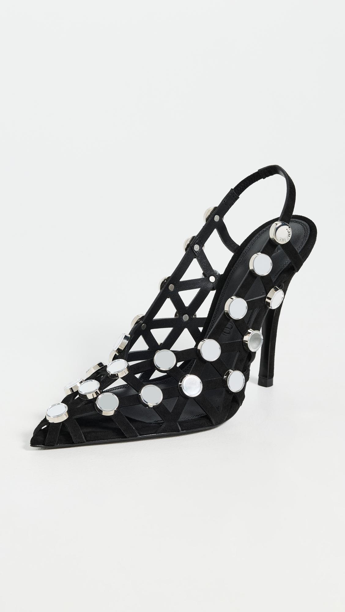 'Grid' Slingback Heels 105mm by THE ATTICO