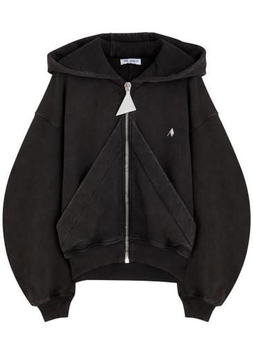 Hooded faded stretch-cotton sweatshirt by THE ATTICO