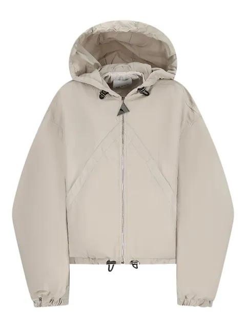 Ice hoodied zip-front bomber jacket by THE ATTICO