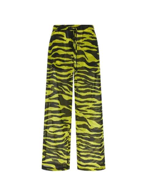 Il Primo Bagno animal-print cotton trousers by THE ATTICO