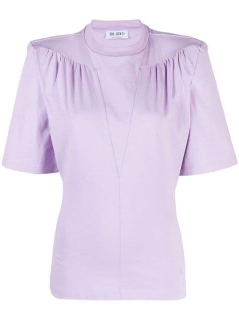 Jewel cut-out cotton T-shirt by THE ATTICO