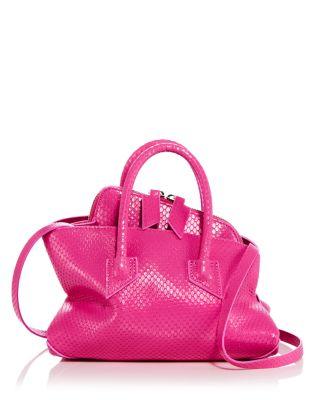 La Passeggiata Mini Snake Embossed Leather Handbag by THE ATTICO