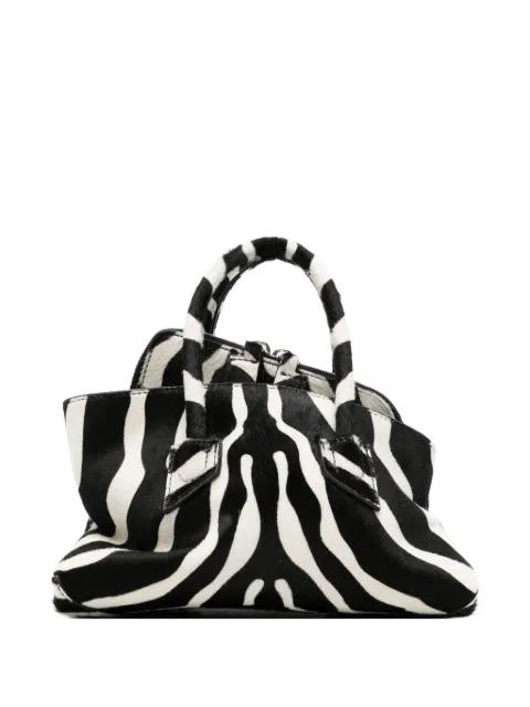La Passeggiata zebra-pattern mini tote bag by THE ATTICO