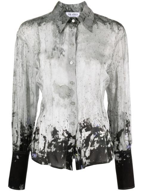 Lily abstract-print shirt by THE ATTICO