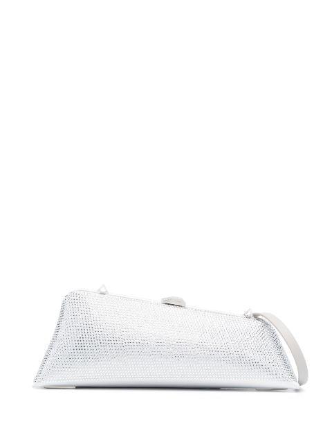 Long Night crystal-embellished clutch bag by THE ATTICO