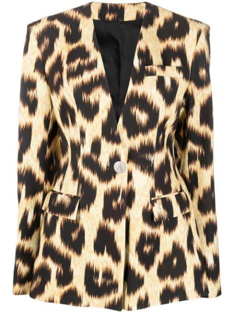 Louise leopard-print blazer by THE ATTICO