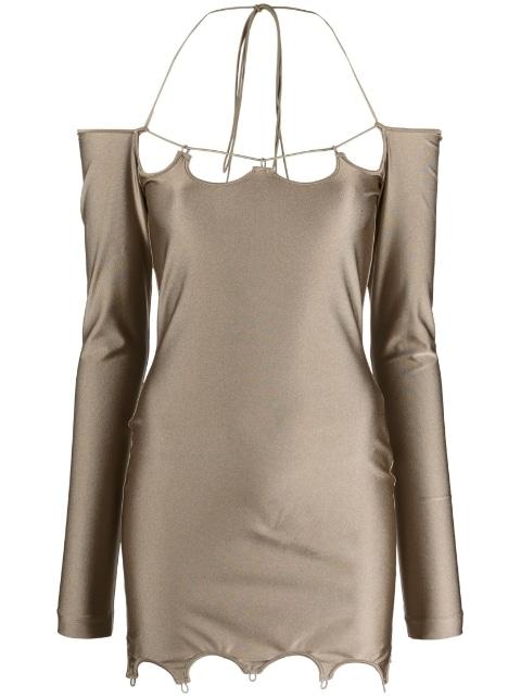 Lyna off-shoulder minidress by THE ATTICO