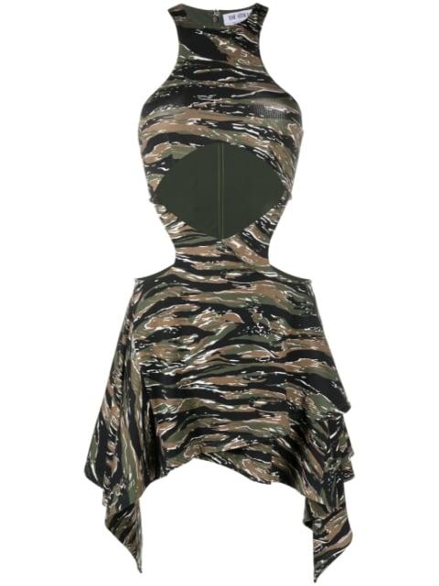 Magnolia camouflage-print minidress by THE ATTICO