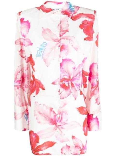Margot floral-print minidress by THE ATTICO