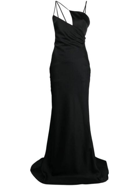 Melva satin long dress by THE ATTICO