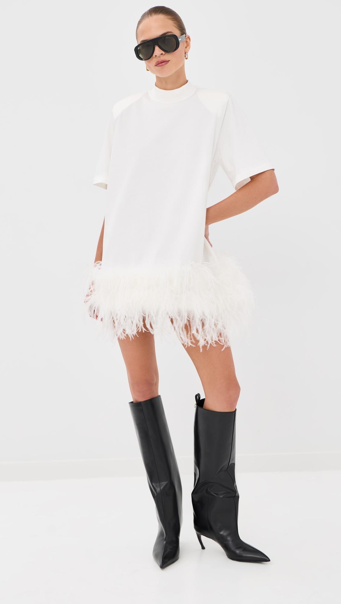 Mini Feather Dress by THE ATTICO