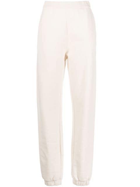 Penny logo-embossed cotton track pants by THE ATTICO