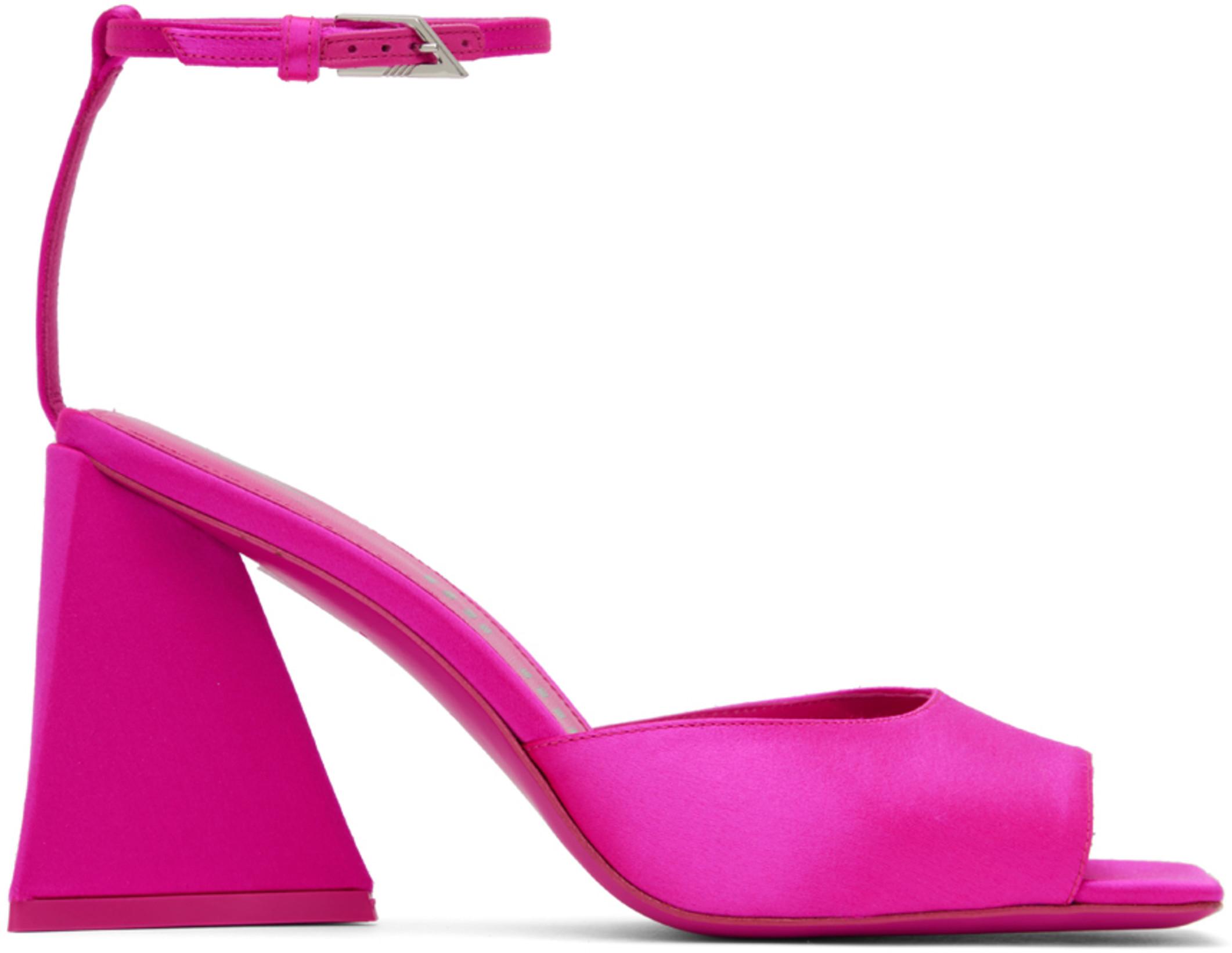 Pink Piper Heeled Sandals by THE ATTICO
