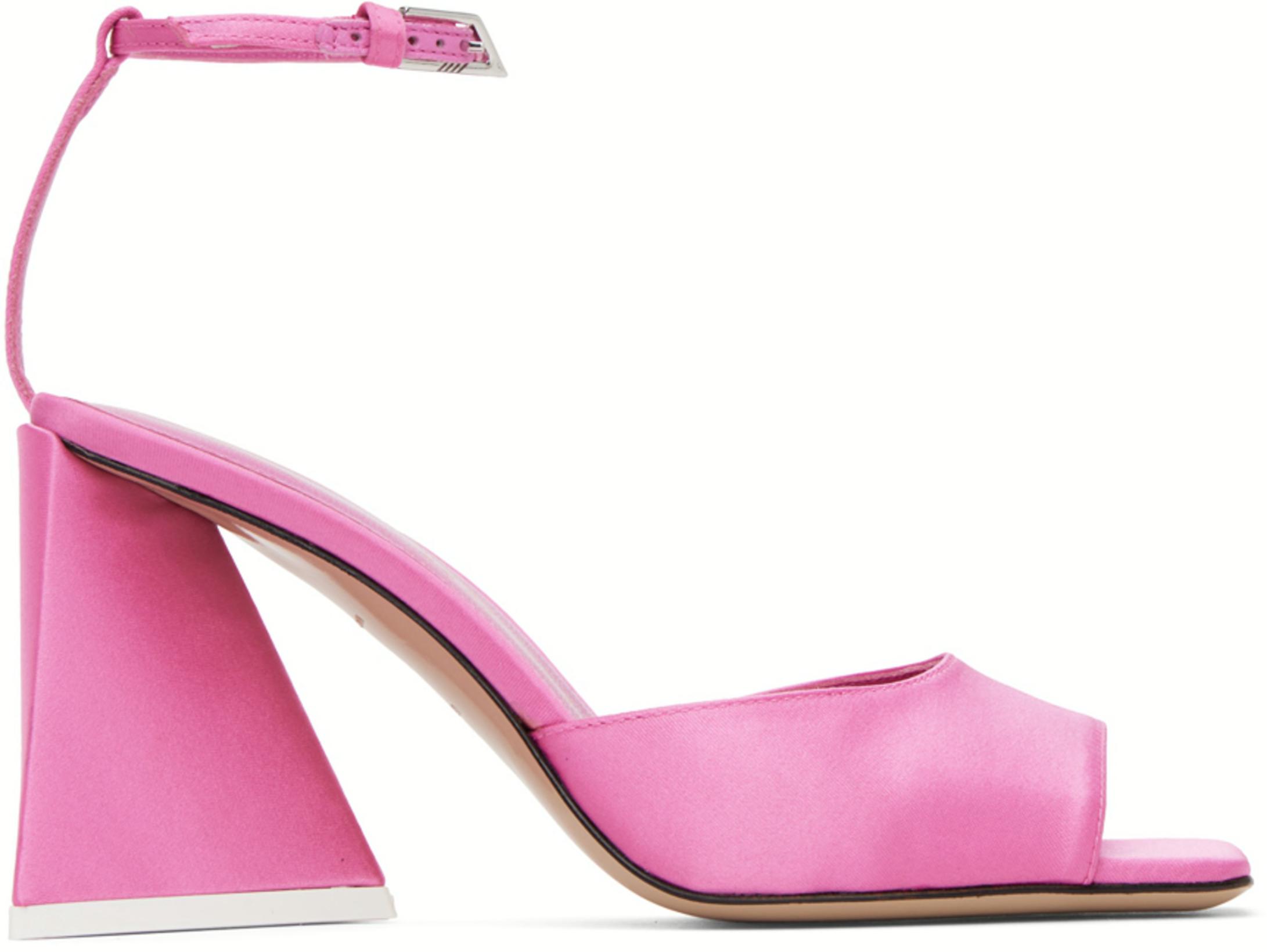 Pink Piper Heeled Sandals by THE ATTICO