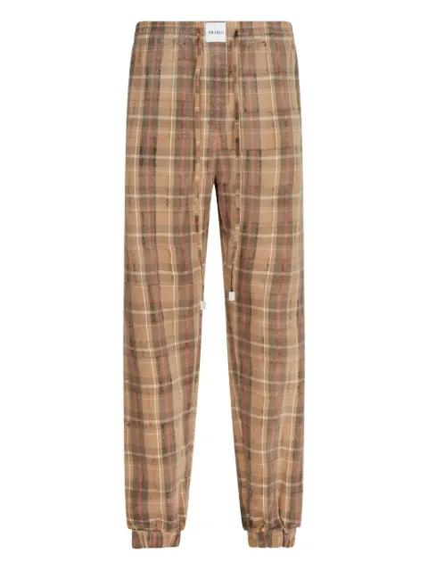 Plaid Drawstring Long Pant by THE ATTICO