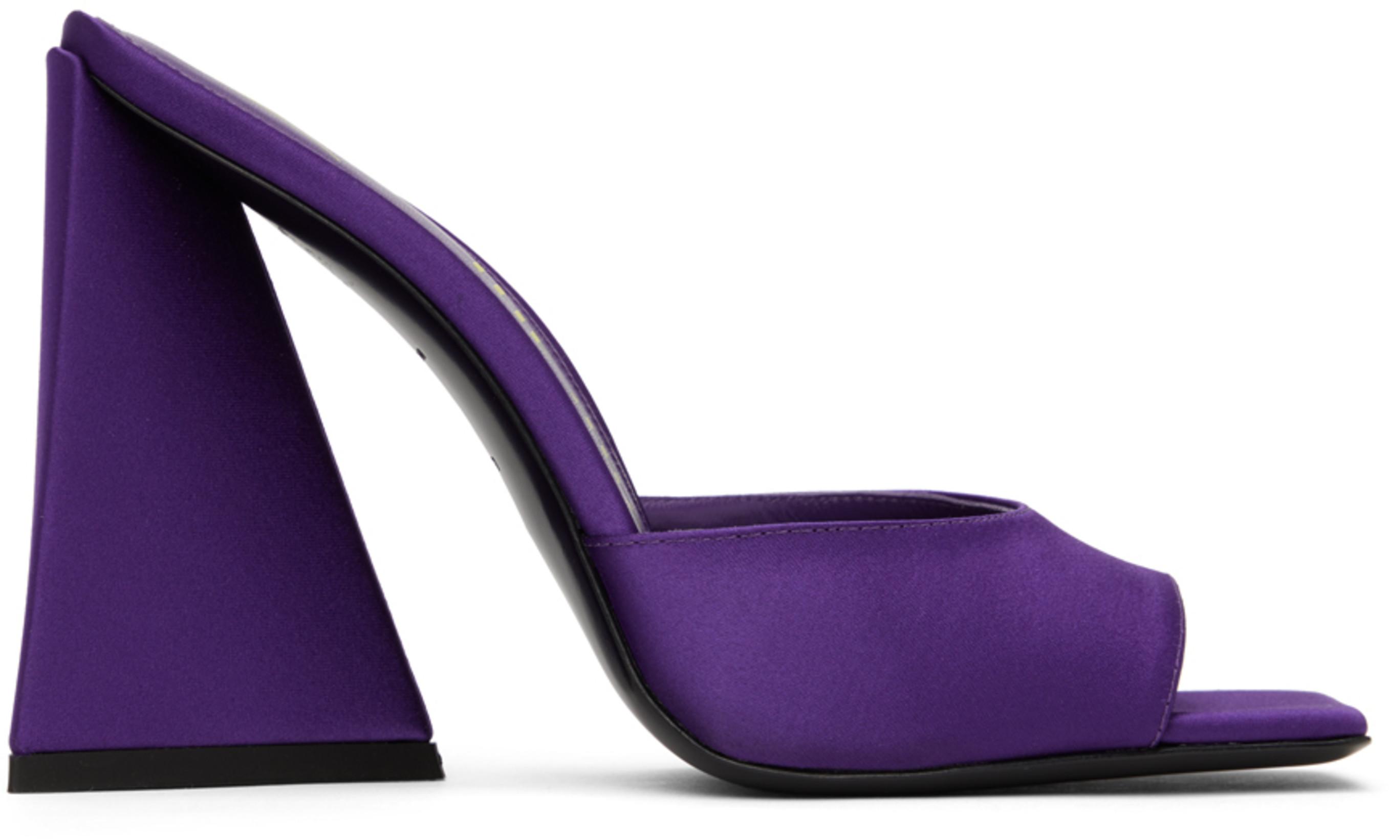 Purple Devon Mules by THE ATTICO