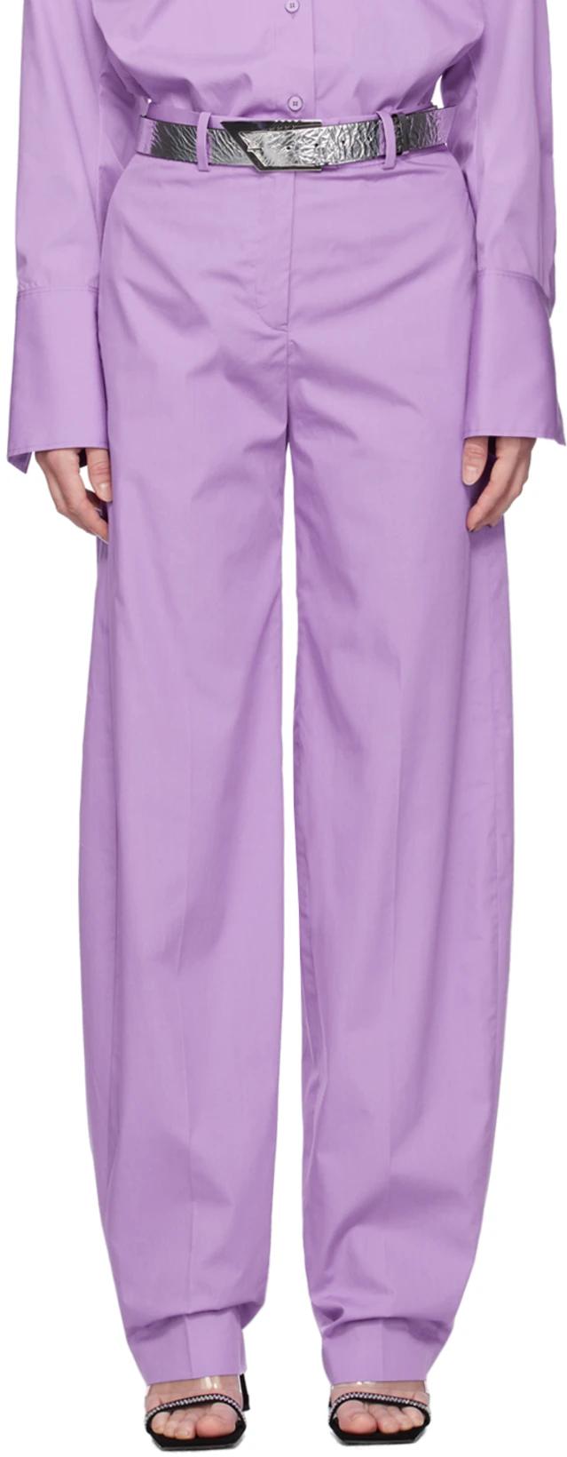 Purple Jagger Trousers by THE ATTICO