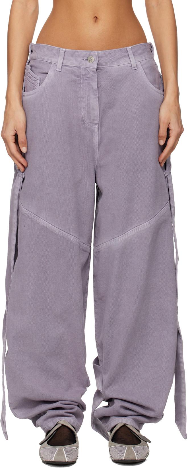 Purple Long Jeans by THE ATTICO