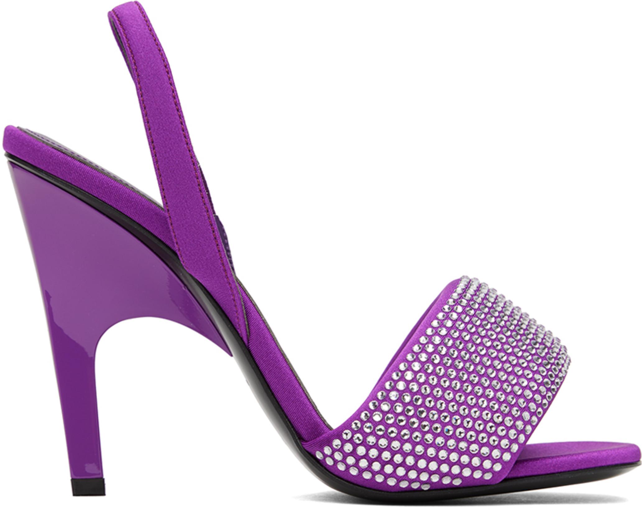Purple Rem Heeled Sandals by THE ATTICO