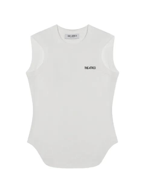 Reese logo-detail tank top by THE ATTICO