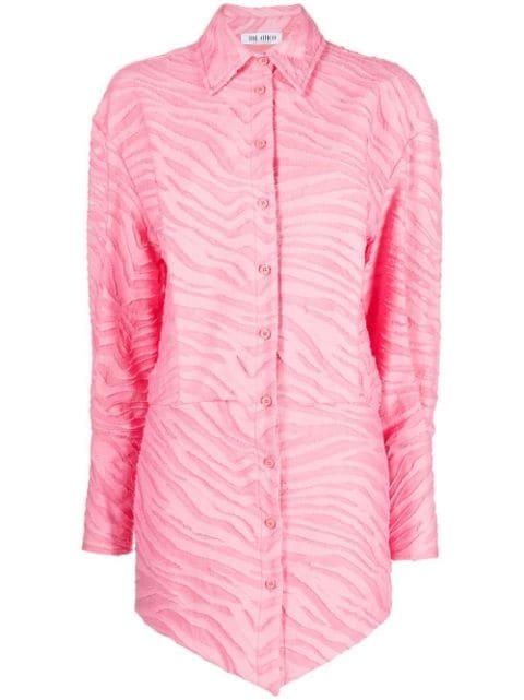Silvye zebra-patterned shirt dress by THE ATTICO