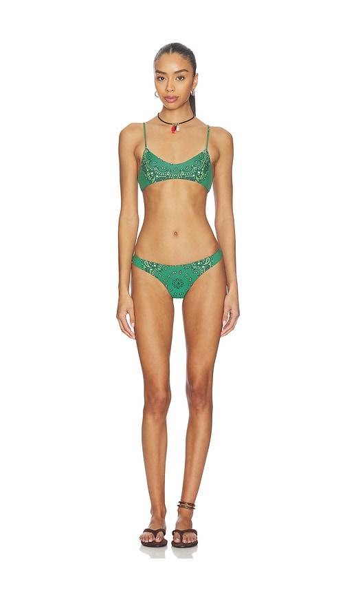 THE ATTICO Bikini Set in Green by THE ATTICO